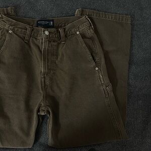 ABERCROMBIE brown carpenter pants 28x30